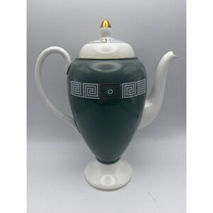 Wedgwood Asia R4310 Bone China Lidded Teapot Sage Green England